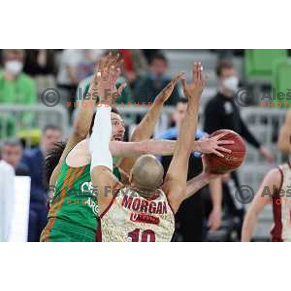 Zoran Dragic of Cedevita Olimpija in action during 7days EuroCup regular season basketball match between Cedevita Olimpija and Reyer Venezia in Stozice, Arena, Ljubljana, Slovenia on March 23, 2022