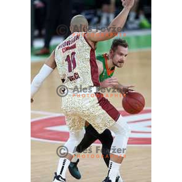 Zoran Dragic of Cedevita Olimpija in action during 7days EuroCup regular season basketball match between Cedevita Olimpija and Reyer Venezia in Stozice, Arena, Ljubljana, Slovenia on March 23, 2022