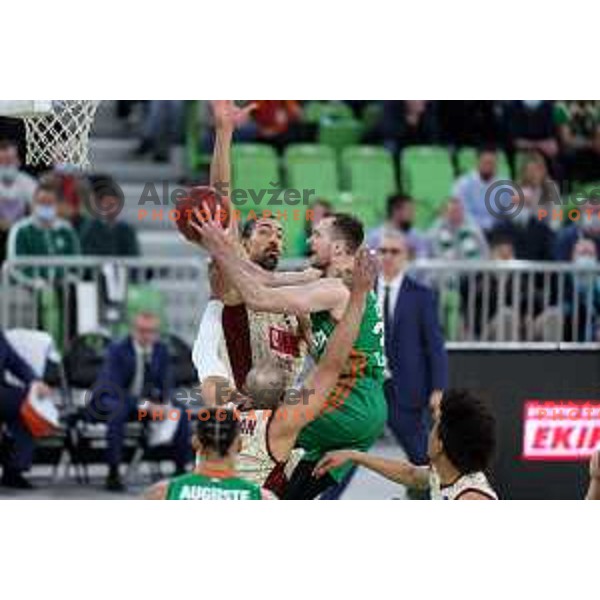 Zoran Dragic of Cedevita Olimpija in action during 7days EuroCup regular season basketball match between Cedevita Olimpija and Reyer Venezia in Stozice, Arena, Ljubljana, Slovenia on March 23, 2022