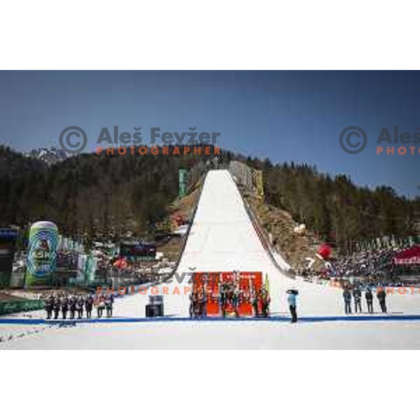 FIS Ski-jumping World Cup Final team event in Planica, Slovenia on March 26, 2022