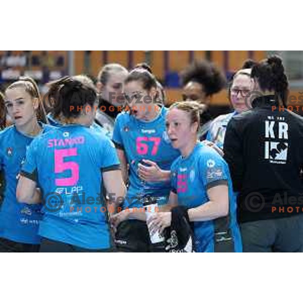 Ana Gros in action during EHF Champions League Women 2021-2022 handball match between Krim Mercator (SLO) and FTC Rail-Cargo Hungaria in Ljubljana, Slovenia on March 26, 2022