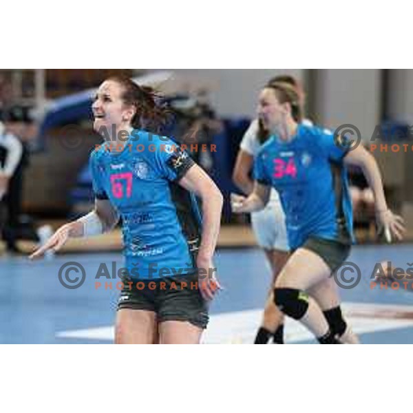 Ana Gros in action during EHF Champions League Women 2021-2022 handball match between Krim Mercator (SLO) and FTC Rail-Cargo Hungaria in Ljubljana, Slovenia on March 26, 2022
