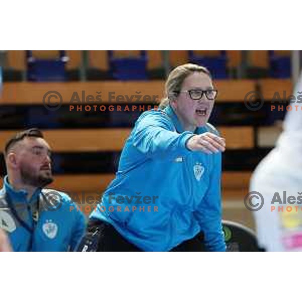 Nataliya Derepasko, head coach of Krim during EHF Champions League Women 2021-2022 handball match between Krim Mercator (SLO) and FTC Rail-Cargo Hungaria in Ljubljana, Slovenia on March 26, 2022