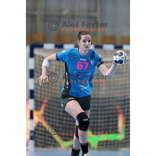 Ana Gros in action during EHF Champions League Women 2021-2022 handball match between Krim Mercator (SLO) and FTC Rail-Cargo Hungaria in Ljubljana, Slovenia on March 26, 2022