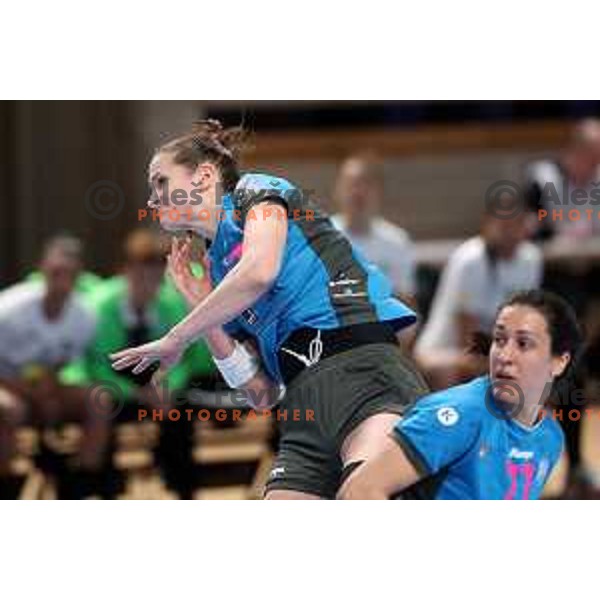 Ana Gros in action during EHF Champions League Women 2021-2022 handball match between Krim Mercator (SLO) and FTC Rail-Cargo Hungaria in Ljubljana, Slovenia on March 26, 2022