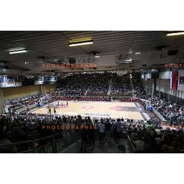 in action during ABA league regular season basketball match between Cedevita Olimpija and Partizan NIS in Tivoli Hall, Ljubljana, Slovenia on March 27, 2022