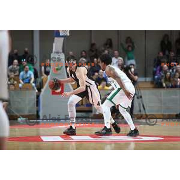 in action during ABA league regular season basketball match between Cedevita Olimpija and Partizan NIS in Tivoli Hall, Ljubljana, Slovenia on March 27, 2022