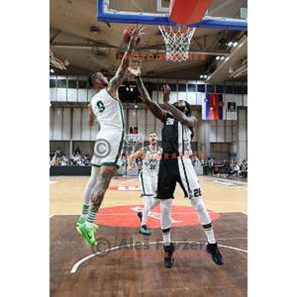 in action during ABA league regular season basketball match between Cedevita Olimpija and Partizan NIS in Tivoli Hall, Ljubljana, Slovenia on March 27, 2022