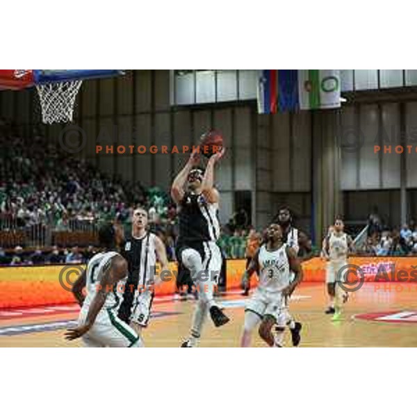 in action during ABA league regular season basketball match between Cedevita Olimpija and Partizan NIS in Tivoli Hall, Ljubljana, Slovenia on March 27, 2022