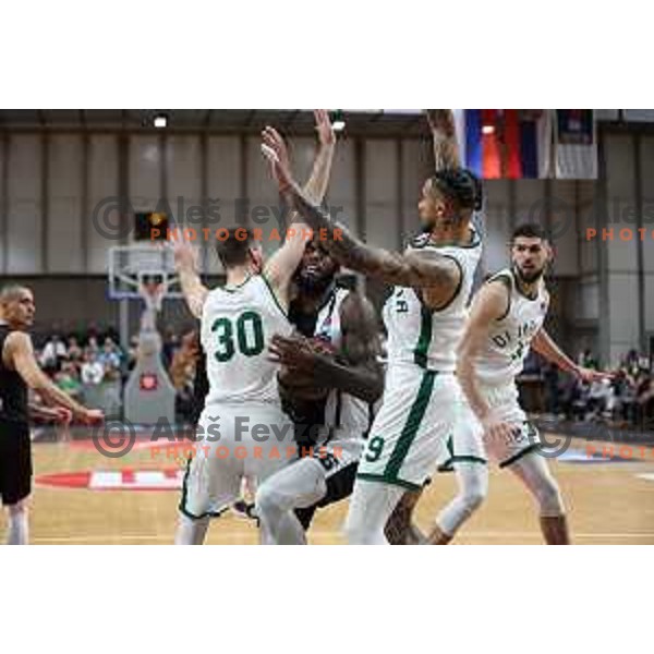 Zoran Dragic in action during ABA league regular season basketball match between Cedevita Olimpija and Partizan NIS in Tivoli Hall, Ljubljana, Slovenia on March 27, 2022