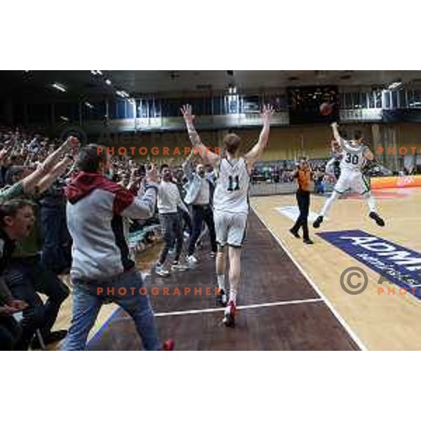 Jaka Blazic during ABA league regular season basketball match between Cedevita Olimpija and Partizan NIS in Tivoli Hall, Ljubljana, Slovenia on March 27, 2022