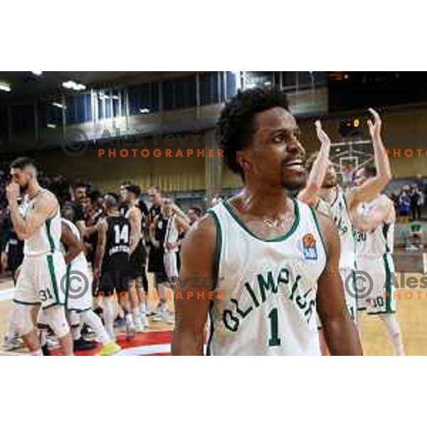 Yogi Ferrell in action during ABA league regular season basketball match between Cedevita Olimpija and Partizan NIS in Tivoli Hall, Ljubljana, Slovenia on March 27, 2022