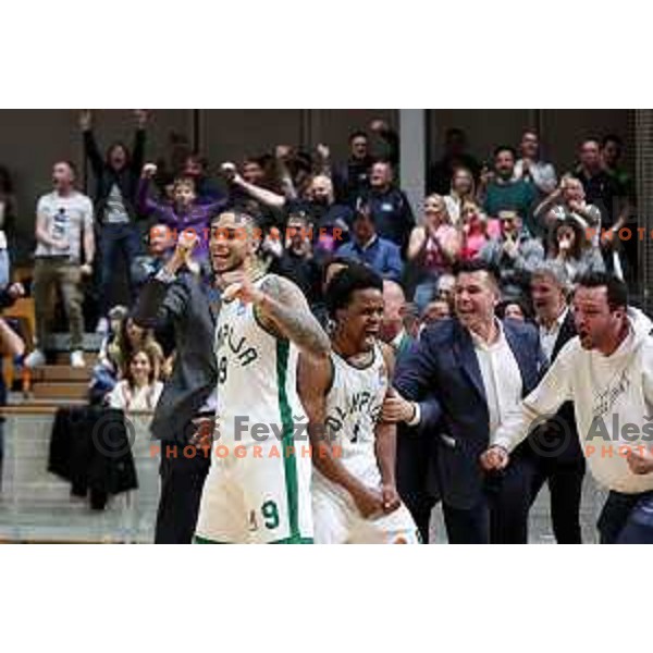 Yogi Ferrell in action during ABA league regular season basketball match between Cedevita Olimpija and Partizan NIS in Tivoli Hall, Ljubljana, Slovenia on March 27, 2022