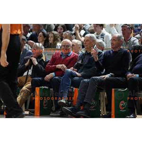 in action during ABA league regular season basketball match between Cedevita Olimpija and Partizan NIS in Tivoli Hall, Ljubljana, Slovenia on March 27, 2022