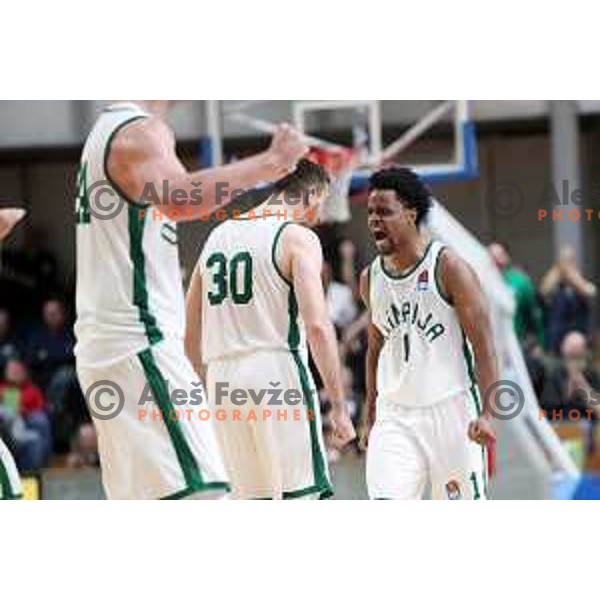 Yogi Ferrell in action during ABA league regular season basketball match between Cedevita Olimpija and Partizan NIS in Tivoli Hall, Ljubljana, Slovenia on March 27, 2022