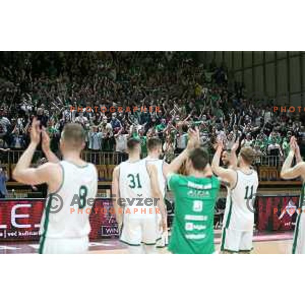 in action during ABA league regular season basketball match between Cedevita Olimpija and Partizan NIS in Tivoli Hall, Ljubljana, Slovenia on March 27, 2022