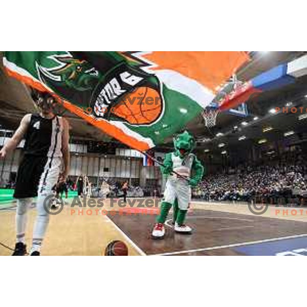 Aleksa Avaramovic in action during ABA league regular season basketball match between Cedevita Olimpija and Partizan NIS in Tivoli Hall, Ljubljana, Slovenia on March 27, 2022