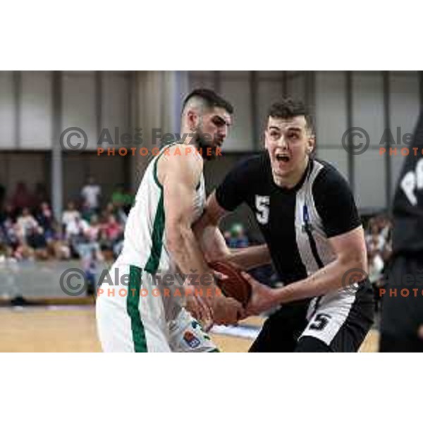 in action during ABA league regular season basketball match between Cedevita Olimpija and Partizan NIS in Tivoli Hall, Ljubljana, Slovenia on March 27, 2022