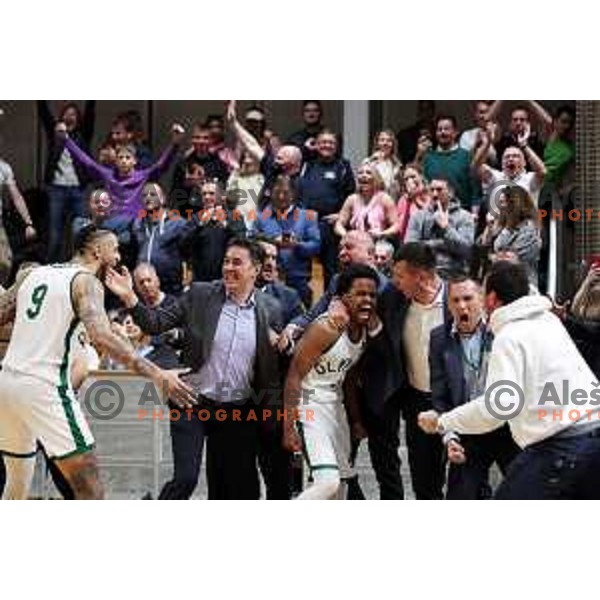 Yogi Ferrell in action during ABA league regular season basketball match between Cedevita Olimpija and Partizan NIS in Tivoli Hall, Ljubljana, Slovenia on March 27, 2022