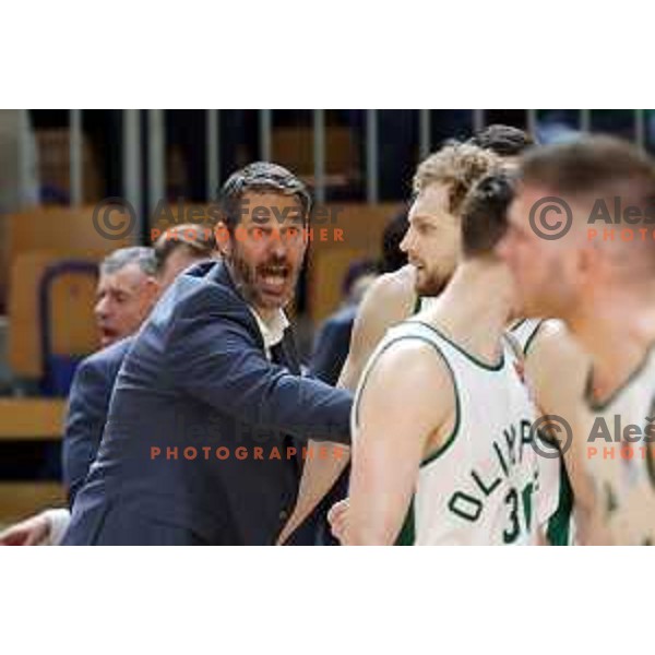 Jurica Golemac during ABA league regular season basketball match between Cedevita Olimpija and Partizan NIS in Tivoli Hall, Ljubljana, Slovenia on March 27, 2022