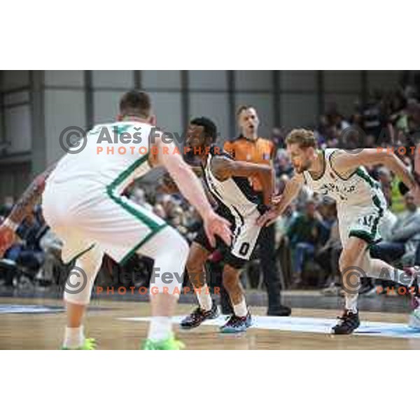 in action during ABA league regular season basketball match between Cedevita Olimpija and Partizan NIS in Tivoli Hall, Ljubljana, Slovenia on March 27, 2022