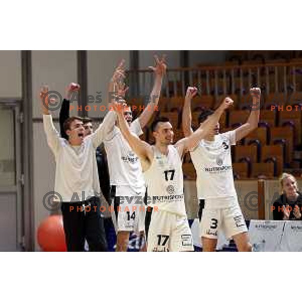 in action during Nova KBM league basketball match between Nutrispoint Ilirija and Sencur GGD in Tivoli Hall, Ljubljana, Slovenia on March 29, 2022