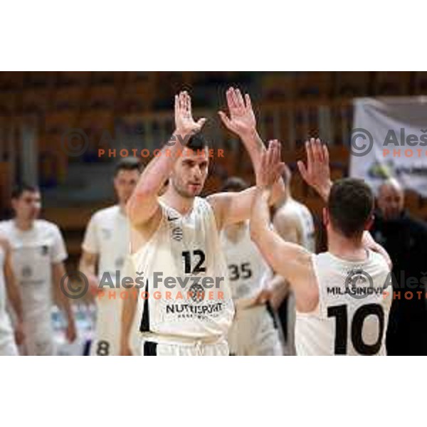 MArko Pajic during Nova KBM league basketball match between Nutrispoint Ilirija and Sencur GGD in Tivoli Hall, Ljubljana, Slovenia on March 29, 2022