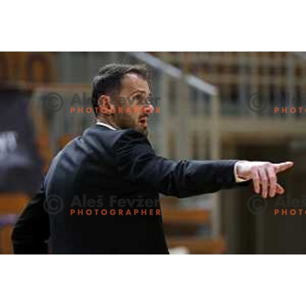 Stipe Modric during Nova KBM league basketball match between Nutrispoint Ilirija and Sencur GGD in Tivoli Hall, Ljubljana, Slovenia on March 29, 2022 