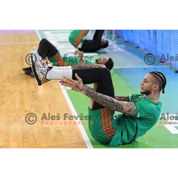Zach Auguste of Cedevita Olimpija in action during 7days EuroCup regular season basketball match between Cedevita Olimpija and Valencia basket in Stozice, Arena, Ljubljana, Slovenia on March 30, 2022