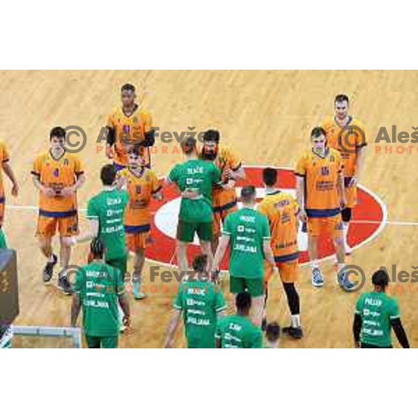 Jaka Blazic of Cedevita Olimpija in action during 7days EuroCup regular season basketball match between Cedevita Olimpija and Valencia basket in Stozice, Arena, Ljubljana, Slovenia on March 30, 2022