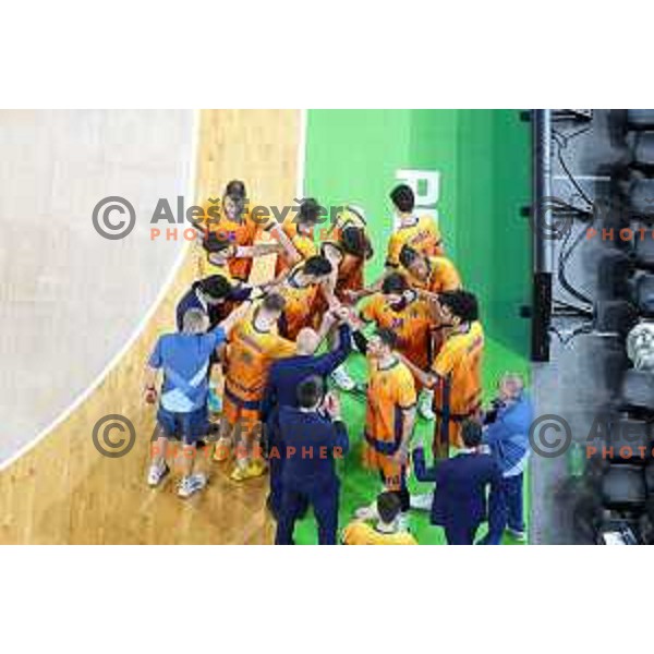 of Cedevita Olimpija in action during 7days EuroCup regular season basketball match between Cedevita Olimpija and Valencia basket in Stozice, Arena, Ljubljana, Slovenia on March 30, 2022