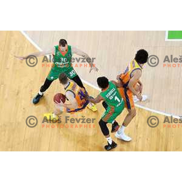 Zoran Dragic of Cedevita Olimpija in action during 7days EuroCup regular season basketball match between Cedevita Olimpija and Valencia basket in Stozice, Arena, Ljubljana, Slovenia on March 30, 2022