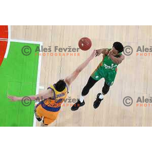Yogi Ferrell of Cedevita Olimpija in action during 7days EuroCup regular season basketball match between Cedevita Olimpija and Valencia basket in Stozice, Arena, Ljubljana, Slovenia on March 30, 2022