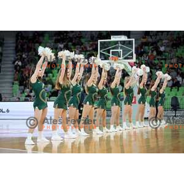 of Cedevita Olimpija in action during 7days EuroCup regular season basketball match between Cedevita Olimpija and Valencia basket in Stozice, Arena, Ljubljana, Slovenia on March 30, 2022