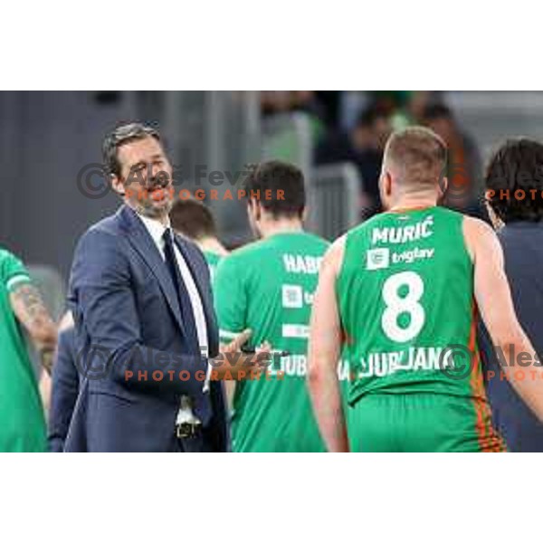 Jurica Golemac of Cedevita Olimpija in action during 7days EuroCup regular season basketball match between Cedevita Olimpija and Valencia basket in Stozice, Arena, Ljubljana, Slovenia on March 30, 2022