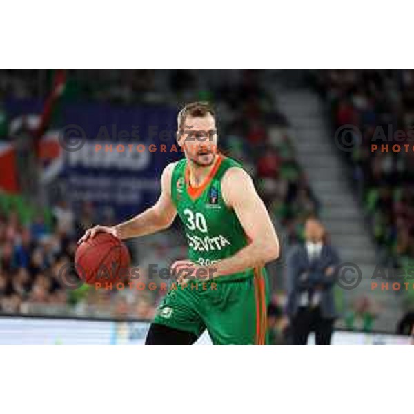 Zoran Dragic of Cedevita Olimpija in action during 7days EuroCup regular season basketball match between Cedevita Olimpija and Valencia basket in Stozice, Arena, Ljubljana, Slovenia on March 30, 2022