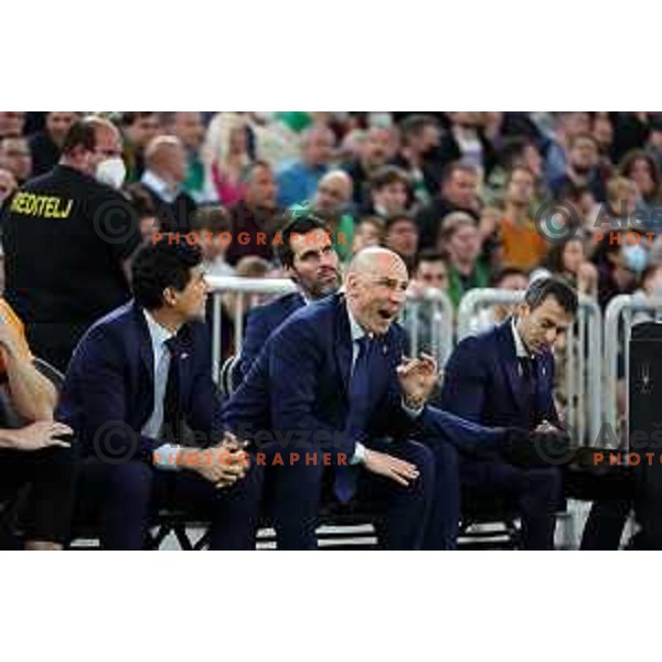 Joan Penarroya in action during 7days EuroCup regular season basketball match between Cedevita Olimpija and Valencia basket in Stozice, Arena, Ljubljana, Slovenia on March 30, 2022