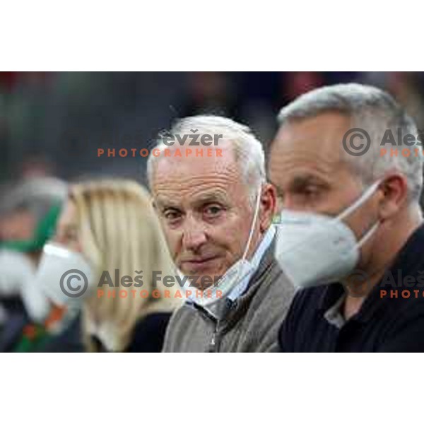 Joze Mermal during 7days EuroCup regular season basketball match between Cedevita Olimpija and Valencia basket in Stozice, Arena, Ljubljana, Slovenia on March 30, 2022