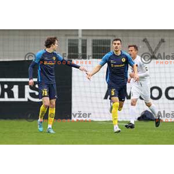 in action during Prva Liga Telemach 2021-2022 football match between Celje and Tabor CB 24 Sezana in Celje, Slovenia on April 2, 2022