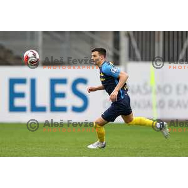 in action during Prva Liga Telemach 2021-2022 football match between Celje and Tabor CB 24 Sezana in Celje, Slovenia on April 2, 2022