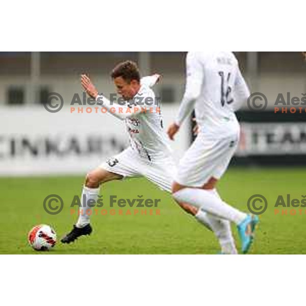 in action during Prva Liga Telemach 2021-2022 football match between Celje and Tabor CB 24 Sezana in Celje, Slovenia on April 2, 2022