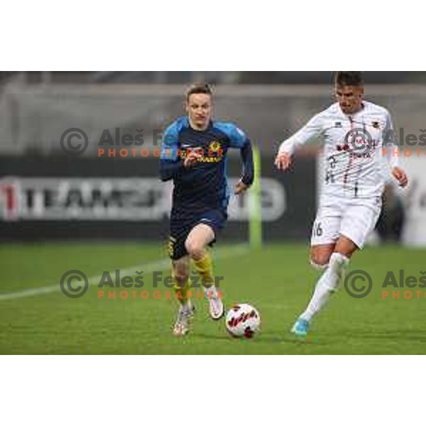 in action during Prva Liga Telemach 2021-2022 football match between Celje and Tabor CB 24 Sezana in Celje, Slovenia on April 2, 2022