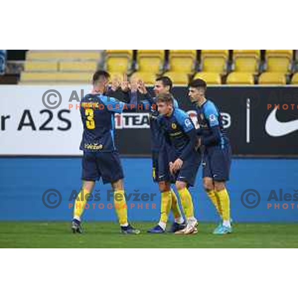 in action during Prva Liga Telemach 2021-2022 football match between Celje and Tabor CB 24 Sezana in Celje, Slovenia on April 2, 2022
