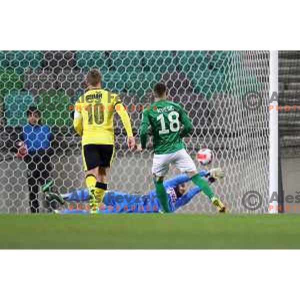in action during Prva Liga Telemach football match between Olimpija and Kalcer Radomlje in SRC Stozice, Ljubljana, Slovenia on April 3, 2022 