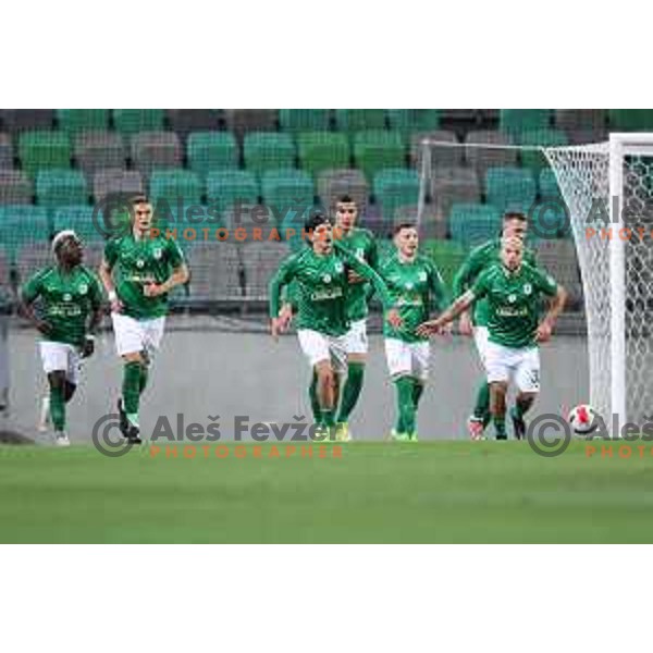 in action during Prva Liga Telemach football match between Olimpija and Kalcer Radomlje in SRC Stozice, Ljubljana, Slovenia on April 3, 2022 
