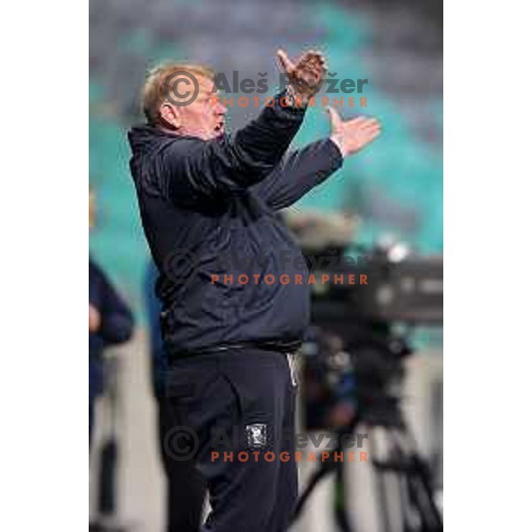 Head coach Robert Prosinceki during Prva Liga Telemach football match between Olimpija and Kalcer Radomlje in SRC Stozice, Ljubljana, Slovenia on April 3, 2022 
