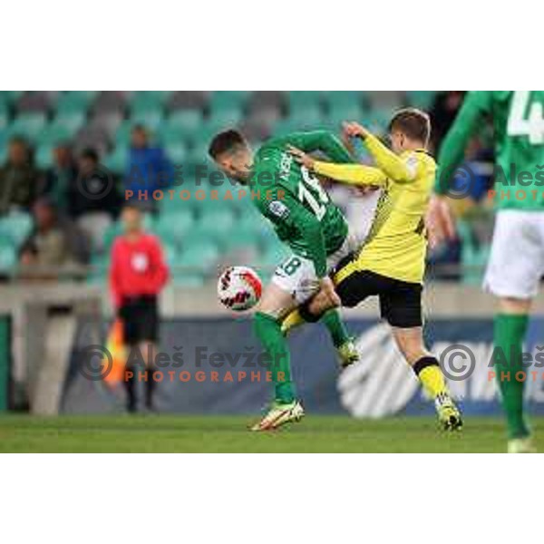 in action during Prva Liga Telemach football match between Olimpija and Kalcer Radomlje in SRC Stozice, Ljubljana, Slovenia on April 3, 2022 