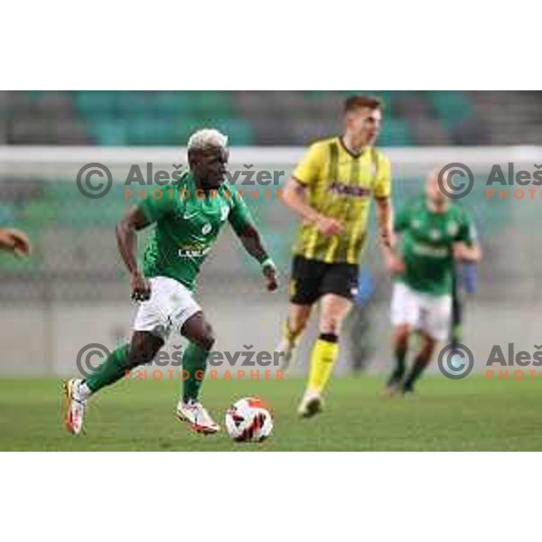 Aldair Balde in action during Prva Liga Telemach football match between Olimpija and Kalcer Radomlje in SRC Stozice, Ljubljana, Slovenia on April 3, 2022