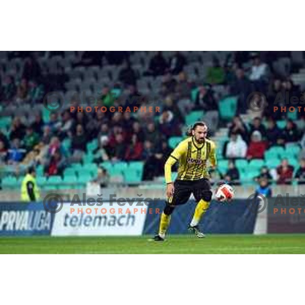 in action during Prva Liga Telemach football match between Olimpija and Kalcer Radomlje in SRC Stozice, Ljubljana, Slovenia on April 3, 2022