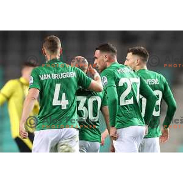 in action during Prva Liga Telemach football match between Olimpija and Kalcer Radomlje in SRC Stozice, Ljubljana, Slovenia on April 3, 2022